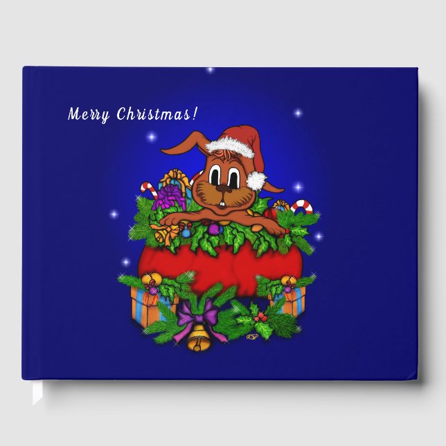 Libro De Visitas Navidades conejo, feliz Navidad! (Anverso)