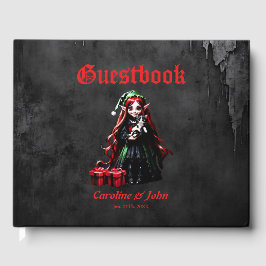 Libro De Visitas Navidades Elf con Kitten.