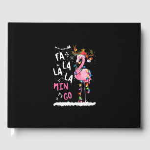 Libro De Visitas Navidades - Fa-La-Mingo Flamingo Con Navidades