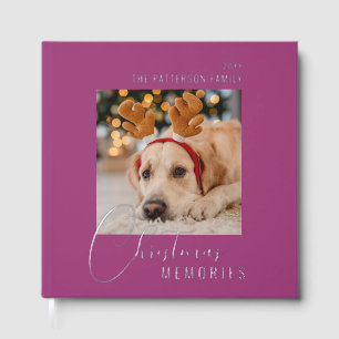 Libro De Visitas Navidades Recuerdos foto Mascota familiar personal