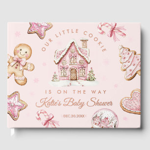 Libro De Visitas Navidades rosados Cookie Baby Shower Relieve metal