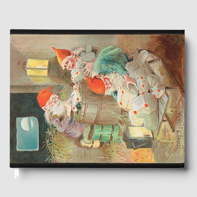 Libro De Visitas Navidades suecos Santa (por Jenny Nyström) (Anverso)