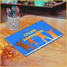 Libro De Visitas Negrita Blue Modern Tech Graduation