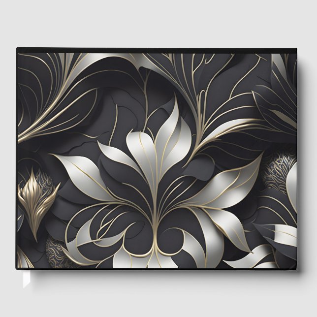 Libro de Visitas Negro Moderno (Anverso)