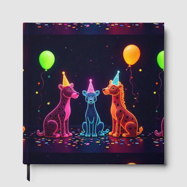 Libro De Visitas Neon Safari Guest Book (Anverso)