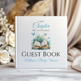 Libro De Visitas New Chapter Boy Blue Brunch StoryBook Baby Shower