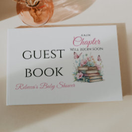Libro De Visitas New Chapter Girl Storybook Guest Book Baby Shower