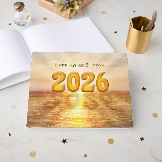 Libro De Visitas New Year on the Horizon (Anverso Abierto)
