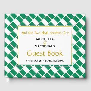 Libro De Visitas NIGERIA FLAG Escritura cristiana Nigeriana Boda