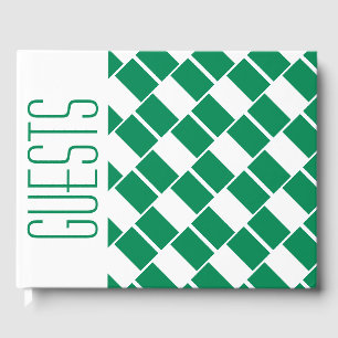 Libro De Visitas NIGERIA FLAG Patriótico Personalizado BLANCO Niger