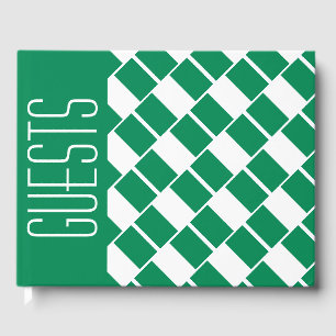 Libro De Visitas NIGERIA FLAG Patriótico Personalizado VERDE Nigeri