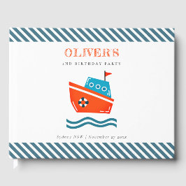 Libro De Visitas Niños brillantes, náutica Náutica, cualquier edad