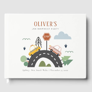 Libro De Visitas Niños educados Vehículos Urbanos Carretera Cualqui