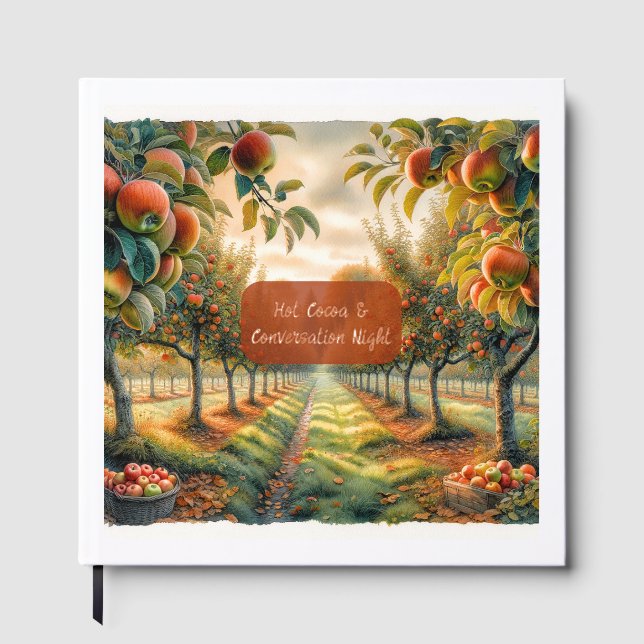 Libro De Visitas Noche de Conversación y Cacao Caliente personaliza (Anverso)