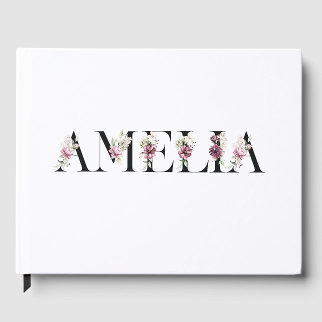 Libro De Visitas Nombre Amelia (Anverso)