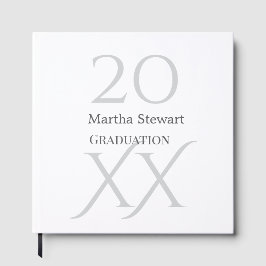 Libro De Visitas nombre de graduación negrita 20XX felicitaciones a