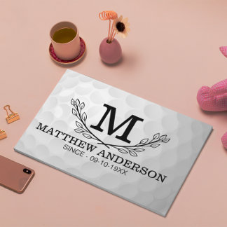 Libro De Visitas Nombre del patrón de bola de golf personalizado Mo