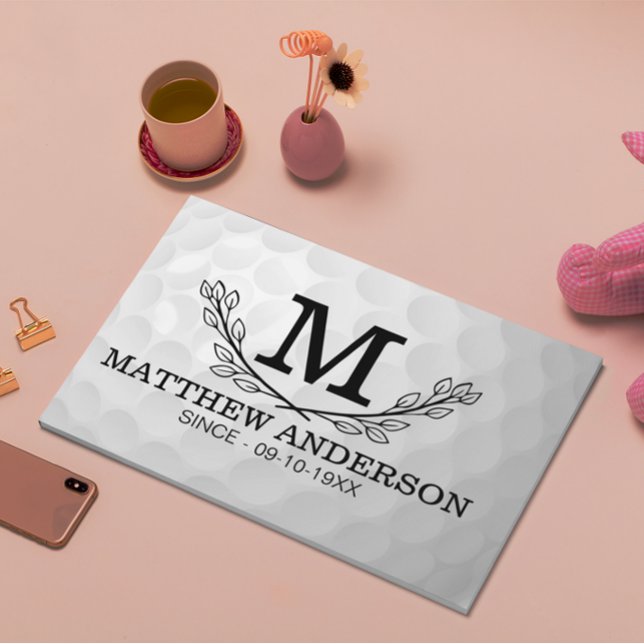 Libro De Visitas Nombre del patrón de bola de golf personalizado Mo (Subido por el creador)