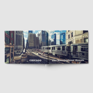 Libro De Visitas Nombre personalizado / Texto Chicago