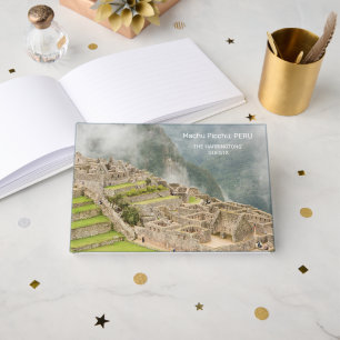 Libro De Visitas Nombre personalizado y texto Perú Machu Picchu