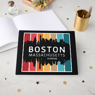 Libro De Visitas Nombre y texto personalizados Boston Massachusetts