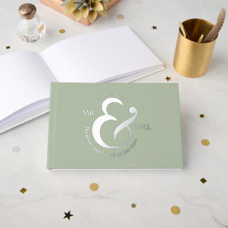 Libro De Visitas Nombres Únicos y Elegantes para Novios en Oro