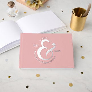 Libro De Visitas Nombres Únicos y Elegantes para Novios en Oro