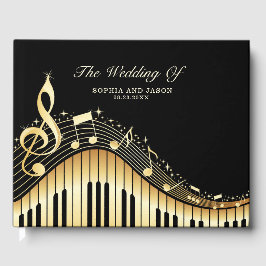 Libro De Visitas Notas brillantes y Clef