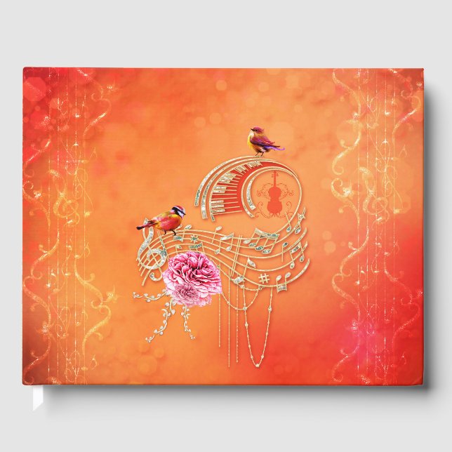 Libro De Visitas Notas de clave musical y limpieza de aves (Anverso)