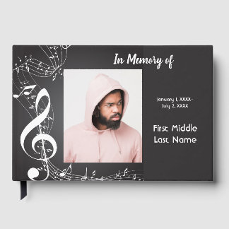 Libro de Visitas Notas Musicales Músico Memorial