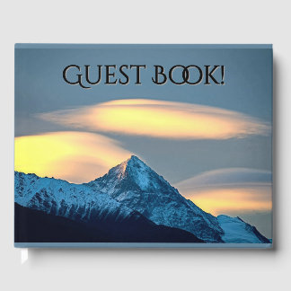 Libro De Visitas Nubes únicas sobre montañas cubiertas de nieve
