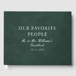 Libro De Visitas Nuestra gente favorita Boda verde de la selva