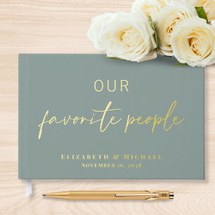Libro De Visitas Nuestras Personas Favoritas Foto Boda Verde Sagrad