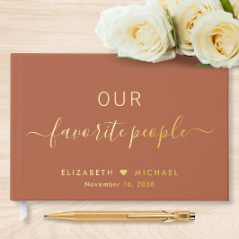 Libro De Visitas Nuestro Boda favorito de Terracotta