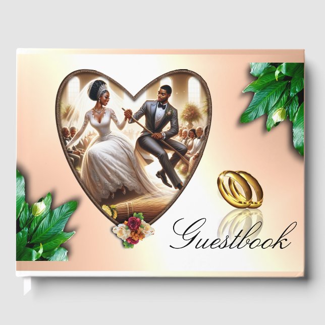 Libro De Visitas Nuestro Día de la Boda Bliss Elegante (Anverso)