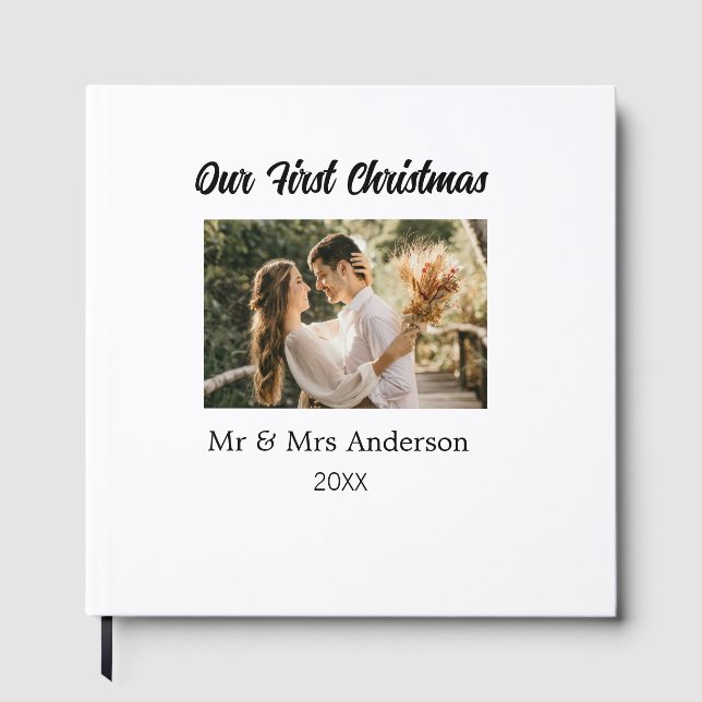 Libro De Visitas Nuestro primer nombre de foto de la pareja de Navi (Anverso)