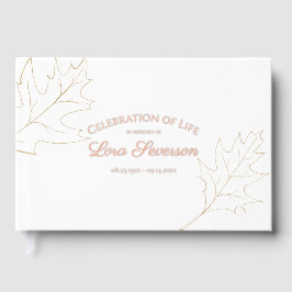 Libro De Visitas Oak otoño deja la celebración del memorial de la v