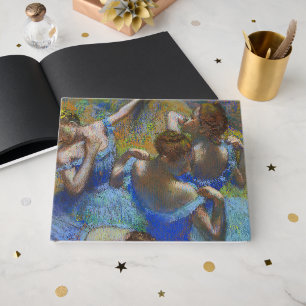 Libro De Visitas Obras maestras de arte fino Pastel Bailarinas Azul