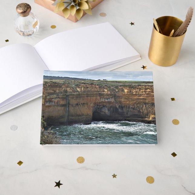 Libro De Visitas Ocean Carved Wonders (Anverso Abierto)