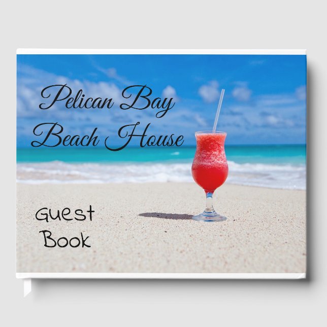 Libro De Visitas Ocean Coctail Beach House Guest Book (Anverso)