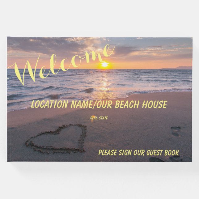Libro De Visitas Ocean Sunset Beach House, B&B, Restaurante Bienven (Anverso)