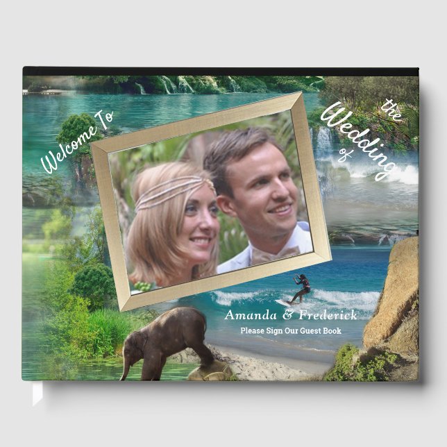 Libro De Visitas Océanos y ríos mundiales, lagos y actividades depo (Anverso)