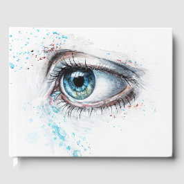 Libro De Visitas Ojo azul lloroso (tristeza, simpatía y depresión)