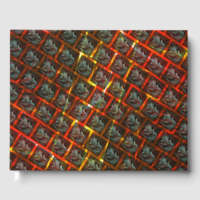 Libro De Visitas "Ojos enmarcados" grises, pastos, cuadrados o rall (Anverso)