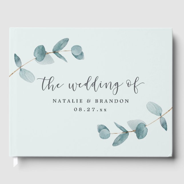 Libro De Visitas Ombre Jardín Francés Floral Rosa Peony Boda (Anverso)