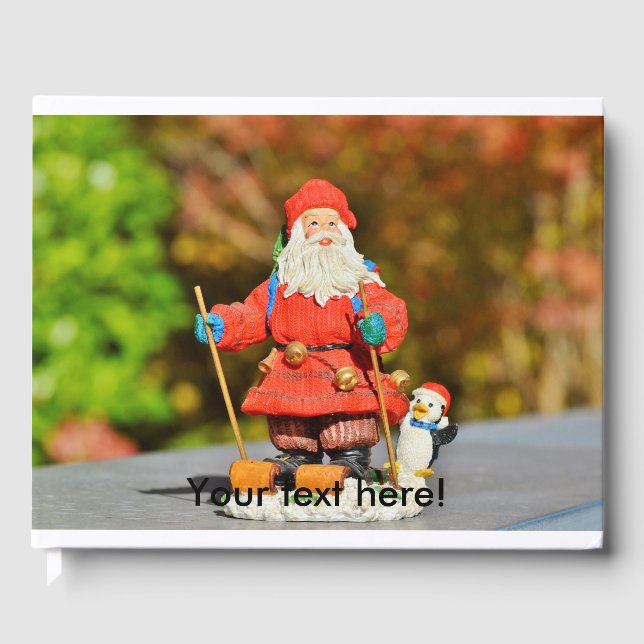 Libro De Visitas Ornamento de Santa Claus (Anverso)