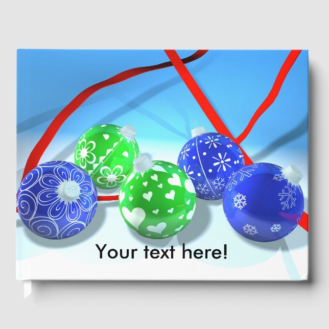 Libro De Visitas Ornamentos de Navidad (Anverso)