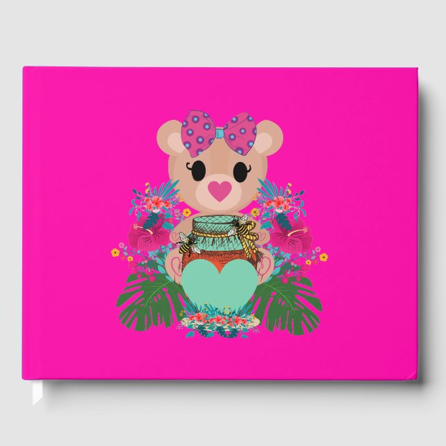 Libro De Visitas Oso dulce de miel (Anverso)