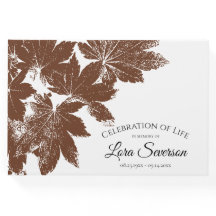 Otoño marrón deja conmemoración de la vida