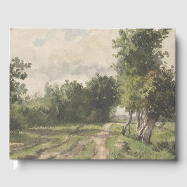 Libro De Visitas Paisaje acuarela del sendero - Troyón constante